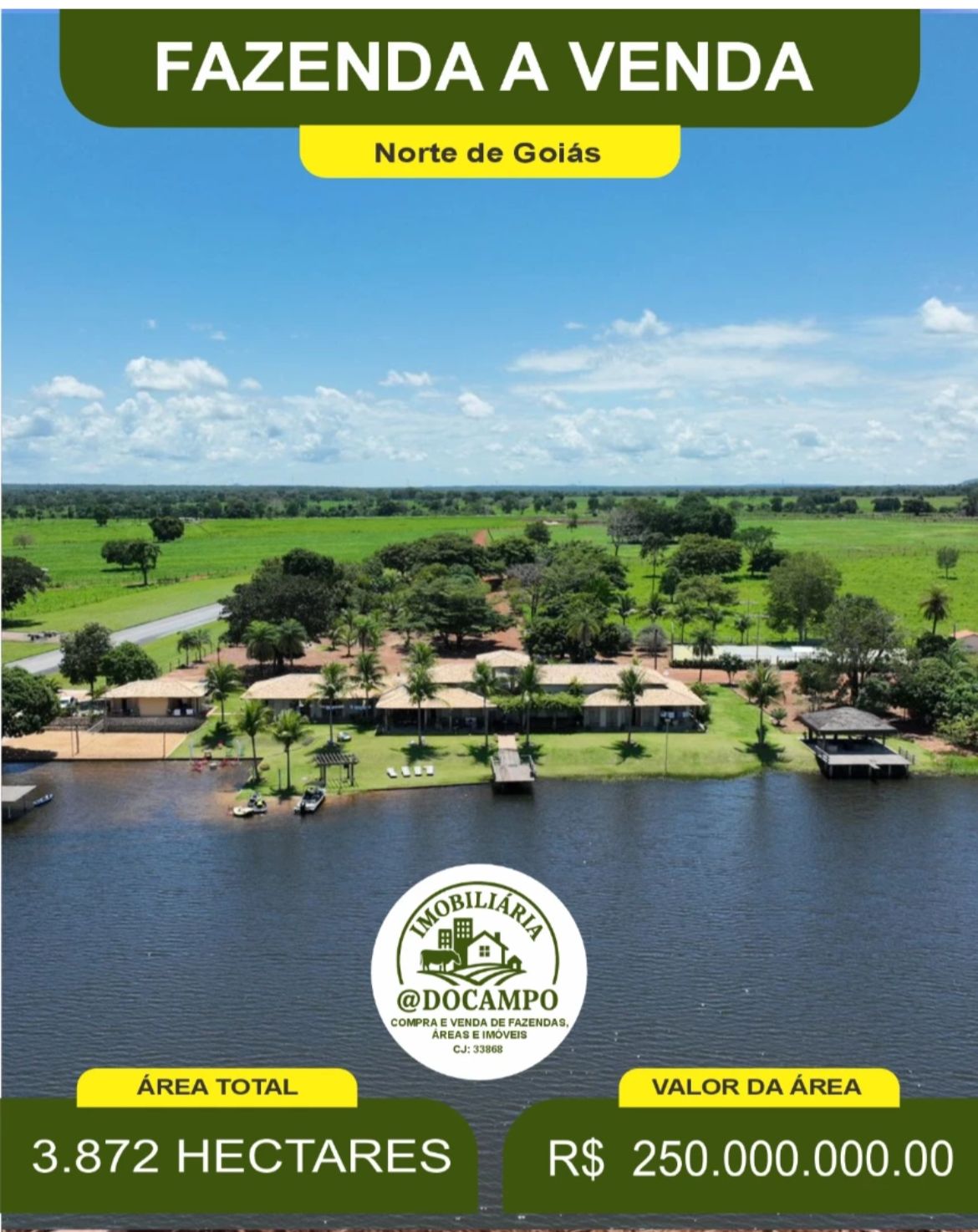 Fazenda de Alto Padrao Norte de Goias